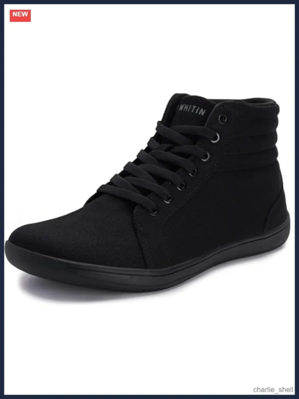 Wide Hi-Top Minimalist Barefoot Shoes Ankle Support Vegan Suede Canvas